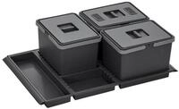 SO-TECH&reg; M&uuml;lltrennsystem Abfallsammler Metropolis PTC22 08050 7F 12+12+12L,...