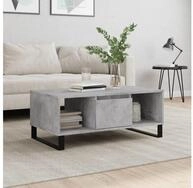 vidaXL Couchtisch vidaXL Couchtisch Betongrau 90x50x36,5 cm Holzwerkstoff