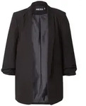 pieces Kurzblazer PCBosella (1-tlg) Falten schwarz XS (34)