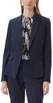 Jackenblazer COMMA, Damen, Gr. 34, blau (navy), Stoff, Obermaterial: 48% Polyamid,