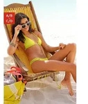 Buffalo Triangel-Bikini-Top Happy, im schlichten Design gelb 32