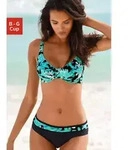 petite fleur by Lascana B&uuml;gel-Bikini mit floralem Druck blau 36