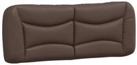 vidaXL Bett Kopfteil-Kissen "Hvar" Braun 120 cm Kunstleder (1-tlg)