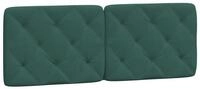 vidaXL Kopfteil, Bett Kopfteil-Kissen Dunkelgr&uuml;n 140 cm Samt
