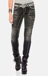 Cipo & Baxx Slim-fit-Jeans Jeans mit extravagantem Nahtdesign, WD382