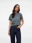Kurzarmshirt VERO MODA "VMPAULINA SS T-SHIRT GA JRS NOOS", Damen, Gr. XS, gr&uuml;n