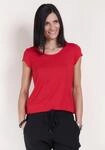 T-Shirt SEIDEL MODEN, Damen, Gr. 34, rot, Jersey, Obermaterial: 96% Viskose, 4%