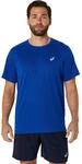 Laufshirt ASICS "ASICS CORE SS TOP", Herren, Gr. S, blau (asics blau), Obermaterial: