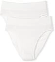 High-Waist-Slip CALIDA "Elastic Duopack", Damen, Gr. L (48/50), wei&szlig;, Single Jersey,
