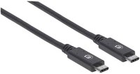 MANHATTAN SuperSpeed+ USB-C&reg; Anschlusskabel USB 3.1 Gen2 Typ C-Stecker 355223