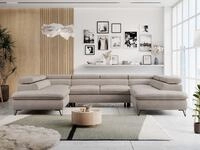 MKS M&Ouml;BEL Ecksofa PETER U, Set, Ecksofa U-Form, Wellenfedern, HR35-Schaum,...