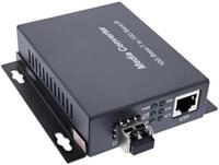 Inline Netzwerk Media Konverter 10Gb/s TP zu SFP+ LWL (f&uuml;r LC Duplex), MM...
