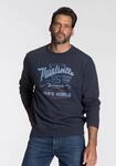 Sweatshirt MAN'S WORLD, Herren, Gr. S (44/46), blau (nachtblau), Obermaterial: 60%