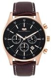 Rhodenwald & S&ouml;hne Chronograph Goodwill dunkelbraun Goodwill, aus Edelstahl
