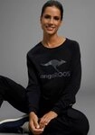 KangaROOS Sweatshirt mit Rundhalsausschnitt, Langarm, aus Baumwolle, bequeme...