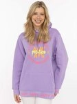 Zwillingsherz Hoodie "Always Positive" Kapuze, Stickerei, Fronttasche,
