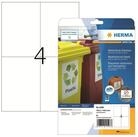 HERMA Etikettenpapier Herma Etiketten permanent haftend wetterfest 105 x 148 mm...
