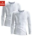 Clipper Unterhemd (2-St) schlichtes Basic, Unterziehshirt - in Doppelripp,
