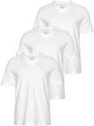 V-Shirt MAN'S WORLD, Herren, Gr. S (44/46), wei&szlig;, Single Jersey, Obermaterial: 100%