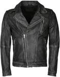 Bikerjacke JCC "Lederjacke 8208", Herren, Gr. XS, schwarz, Obermaterial: 100%
