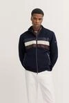 Sweatjacke BUGATTI, Herren, Gr. L, blau (390, marine), Sweatware, 90% Baumwolle, 10%