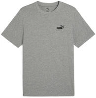 T-Shirt PUMA "ESS SMALL NO 1 LOGO TEE", Herren, Gr. S, grau (medium gray heather),