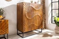 riess-ambiente Highboard SCORPION 120cm braun / schwarz &middot; Hochschrank aus