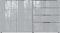 GERMANIA Sideboard Oakland, in 2 Breiten, Fronten und Oberboden mit Glasauflage