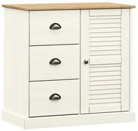 vidaXL Sideboard, Kommode mit Schubladen VIGO 78x40x75 cm Massivholz Kiefer