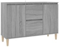vidaXL Sideboard, Kommode Grau Sonoma-Eiche 103,5x35x70 cm Holzwerkstoff
