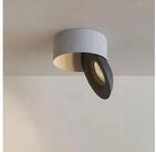 s.luce LED Deckenstrahler Santa Neo schwenkbar & dimmbar Wei&szlig;/Schwarz,...