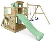 Wickey Spielturm Smart Camp &ndash; Kletterturm mit Rutsche, Schaukel & Spielhaus,