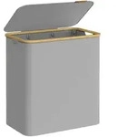 SONGMICS W&auml;schekorb mit Deckel, herausnehmbarer W&auml;schesack, Griffe aus...