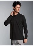 Trigema Poloshirt TRIGEMA Langarm Poloshirt mit Armb&uuml;ndchen (1-tlg)