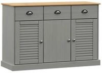 vidaXL Sideboard, Kommode mit Schubladen VIGO 113x40x75 cm Massivholz Kiefer