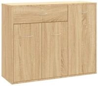 vidaXL Sideboard, Kommode Sonoma-Eiche 88x30x70 cm Holzwerkstoff