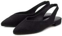 LASCANA Sling-Ballerina, Sandale, Ballerina mit elastischem Riemchen aus Textil VEGAN