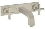 hansgrohe Unterputzarmatur Axor Citterio 3-Loch Waschtischarmatur mit Platte