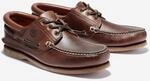 Bootsschuh TIMBERLAND "CLASSIC BOAT 3 EYE PADDED COLLAR", Herren, Gr. 40, braun,