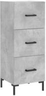 vidaXL Sideboard Sideboard Betongrau 34,5x34x90 cm Holzwerkstoff (1 St)