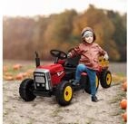 HOMCOM Elektro-Kinderauto Elektrischer Traktor, mit Anh&auml;nger, mit Fernbedienung,