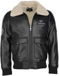 Lederjacke TOP GUN "Lederimitatjacke TG20213035", Herren, Gr. S, schwarz,