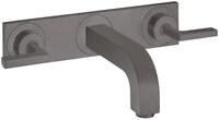 hansgrohe Unterputzarmatur Axor Citterio 3-Loch Waschtischarmatur mit Platte