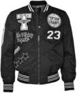Bomberjacke TOP GUN "Bomberjacke TG22032", Herren, Gr. S, schwarz, Obermaterial: 100%