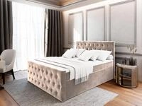 Masseno Boxbett FONDI 180x200 cm mit Bonell Matratze und Topper, Doppelbett,