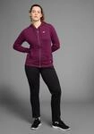 Jogginganzug KANGAROOS, Damen, Gr. 40, lila (aubergine, schwarz), Interlock,