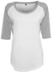 Build Your Brand Rundhalsshirt Ladies 3/4 Contrast Raglan Damen T-Shirt
