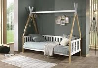 Vipack Kinderbett Tipi, mit Querstange in Zelt-Optik, Kiefer massiv (B/H/T ca.