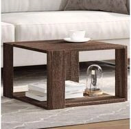 vidaXL Couchtisch, Couchtisch Braun Eichen-Optik 51,5x51,5x30 cm Holzwerkstoff