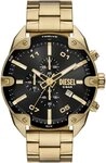 Diesel Chronograph SPIKED DZ4678, Quarzuhr, Armbanduhr, Herrenuhr, Edelstahlarmband,